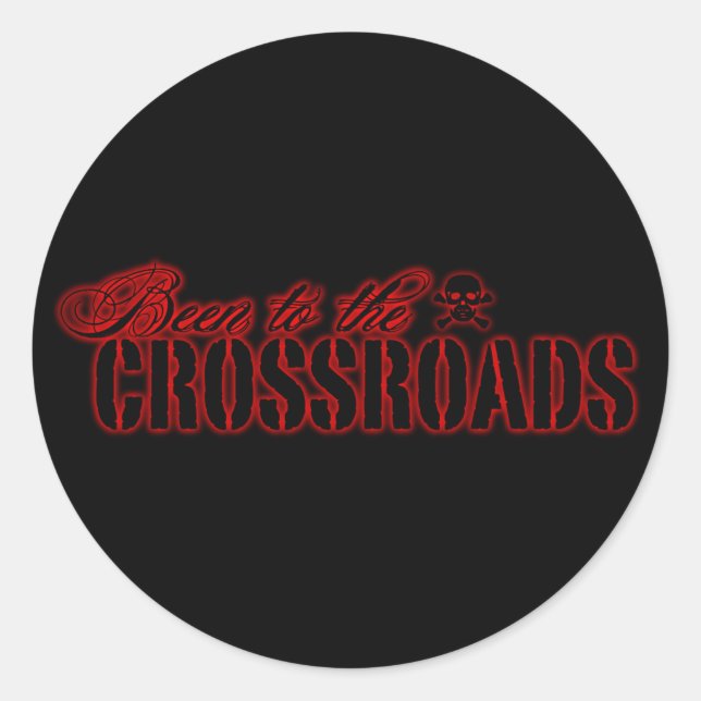 Sticker Rond A été à la croisée des chemins (Devant)