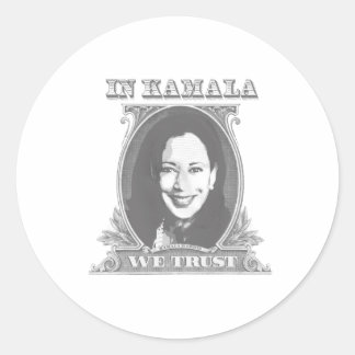 Sticker Rond À Kamala, nous faisons confiance - Kamala Harris D