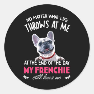 Sticker Rond A La Fin, Mon Français M'Aime Toujours Amoureux de