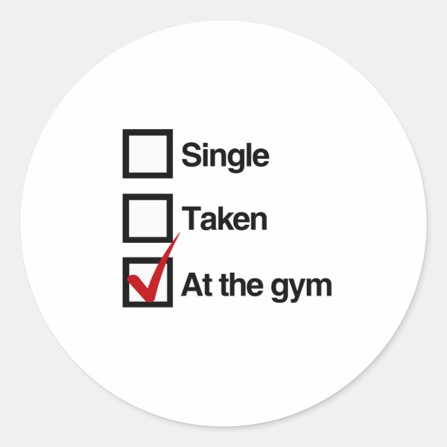 STICKER ROND À LA SALLE DE SPORT (Devant)
