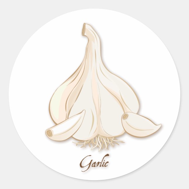 Sticker rond à l'ail (Devant)