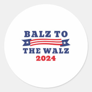 Sticker Rond À l'élection Walz 2024 Kamala Harris Tim Waltz
