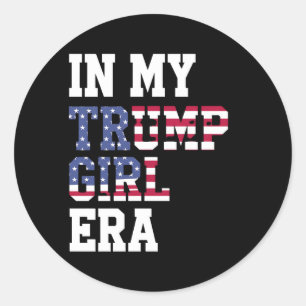 Sticker Rond À l'ère de ma fille Trump États-Unis 47e président