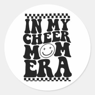 Sticker Rond À l'ère de ma mère de cheerleading tendance pied d