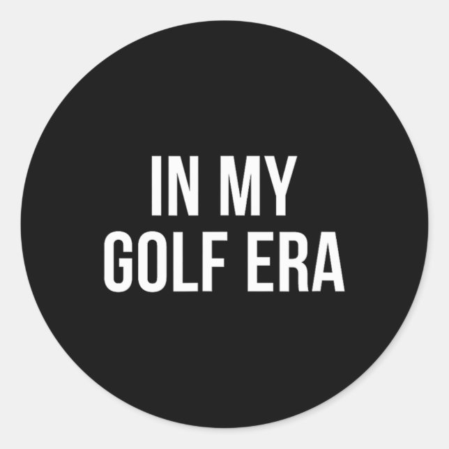 Sticker Rond À l'ère de mon golf - (Devant)