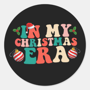 Sticker Rond À l'ère de Noël, période de vacances Super
