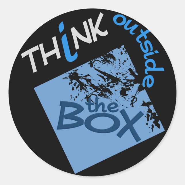 Sticker Rond À L'Extérieur De La Boîte (Devant)