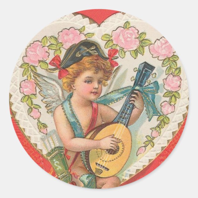 Sticker Rond À ma Saint Valentin (Devant)
