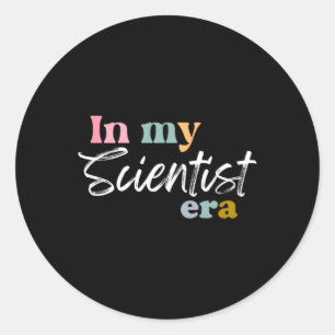 Sticker Rond À mon ère scientifique