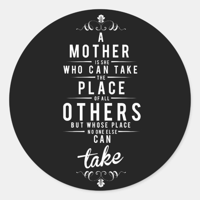 Sticker Rond À Mother i she who can take (Devant)