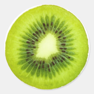 Sticker rond à note de fruits - Kiwifruit