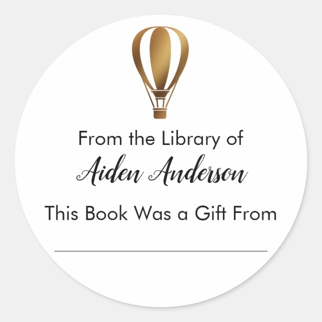 Sticker Rond À partir de la plaque d'immatriculation du ballon  (Devant)