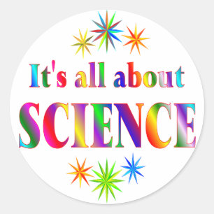 Sticker Rond À propos de la science