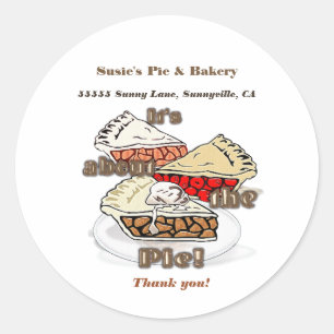 Sticker Rond A propos de Pie PROFESSIONAL BAKERY