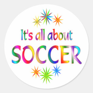 Sticker Rond A propos du football