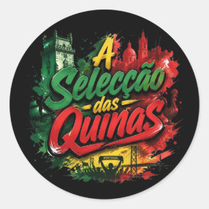 Sticker Rond A Selecção das Quinas - Équipe nationale du Portug