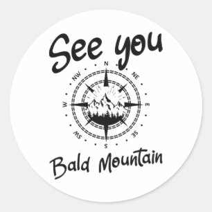 Sticker Rond A Voir Dans Bald Mountain Vacances Ski Comp