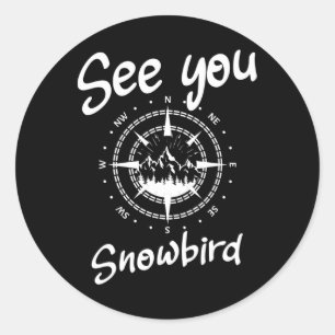 Sticker Rond A Voir Dans Snowbird Usa Vacances Ski Comp