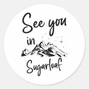 Sticker Rond A Voir En Pain De Sucre Usa Vacances Ski