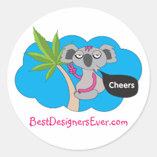Sticker Rond À votre santé