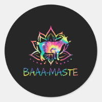 Aa Maste Tie Dye Chèvre Yoga Lotus Mandala Humour