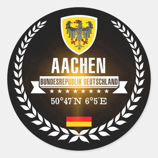 Sticker Rond Aachen (Devant)