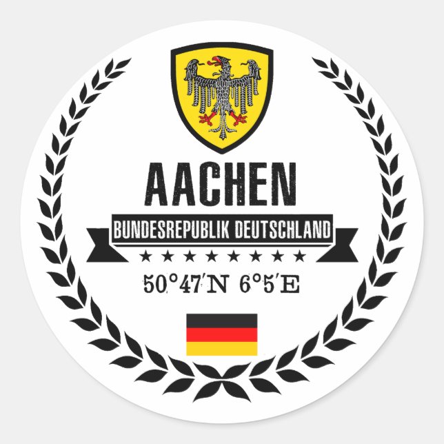 Sticker Rond Aachen (Devant)