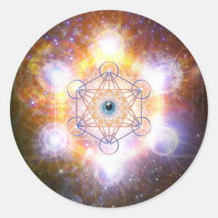Sticker Rond "Aad Guray Nameh" - Mantra-Merkaba protectrice