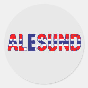 Sticker Rond Aalesund Norvège