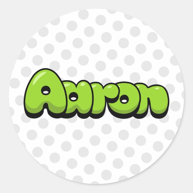 Sticker Rond Aaron (Devant)