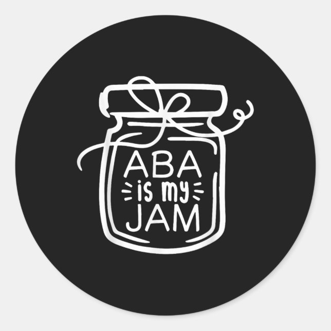 Sticker Rond Aba Est Ma Sensibilisation sur l'autisme De Confit (Devant)