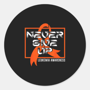 Sticker Rond Abandonner la leucémie survivant de la sensibilisa