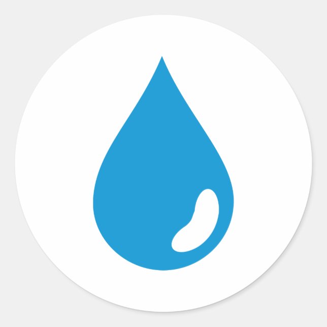 Sticker Rond Abattement d'eau (Devant)