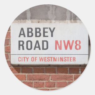 Sticker Rond Abbey Road