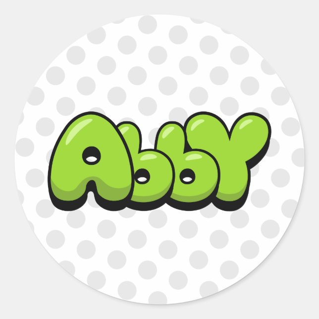Sticker Rond Abby (Devant)