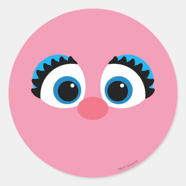 Sticker Rond Abby Cadabby Grand Visage (Devant)