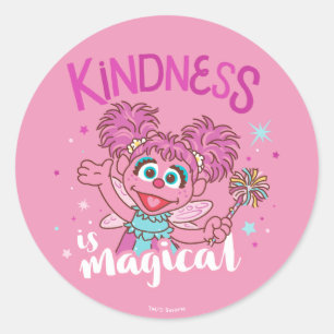 Sticker Rond Abby Cadabby - La gentillesse est magique