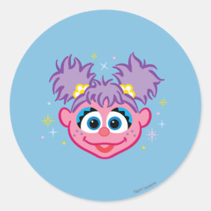 Sticker Rond Abby Smiling Face