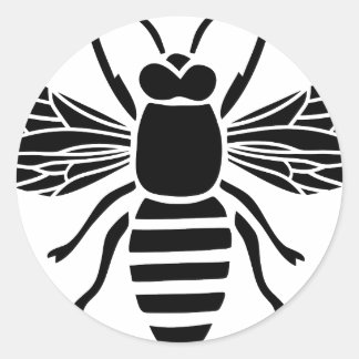 Sticker Rond abé bee wasp