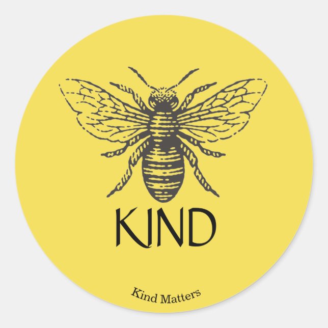 Sticker Rond Abeille (Devant)