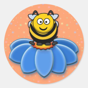 Sticker Rond abeille