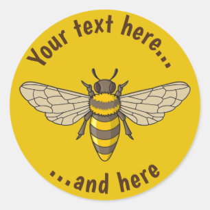 Sticker Rond abeille