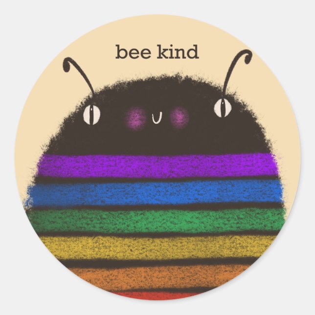Sticker Rond Abeille (Devant)