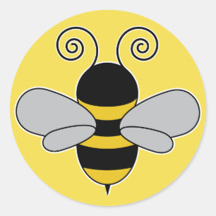 Sticker Rond Abeille apiculteur Miel abeille