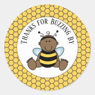 Sticker Rond Abeille Bumble Abee Bébé Classic Round Sti