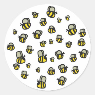 Sticker Rond Abeilles