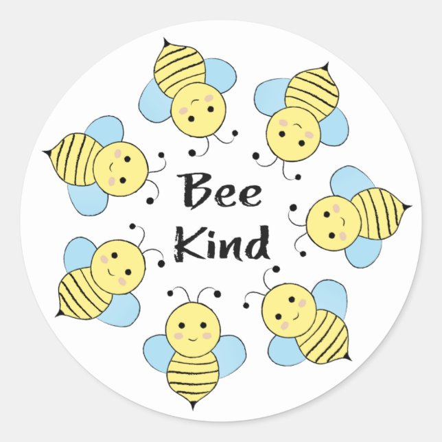 Sticker Rond Abeilles (Devant)