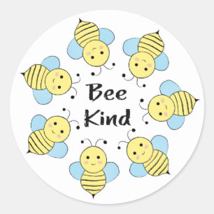 Sticker Rond Abeilles