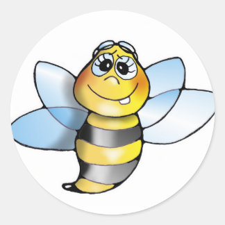 Sticker Rond Abeilles autocollantes