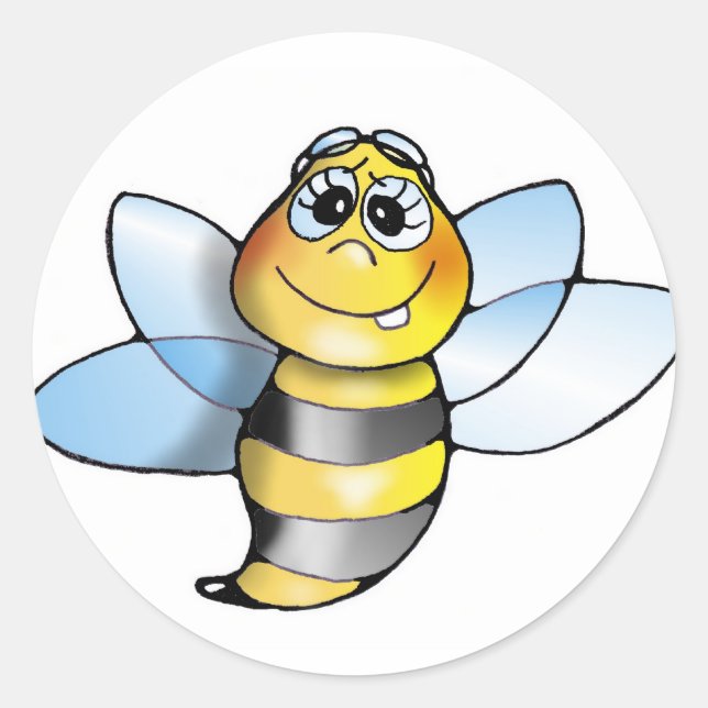 Sticker Rond Abeilles autocollantes (Devant)